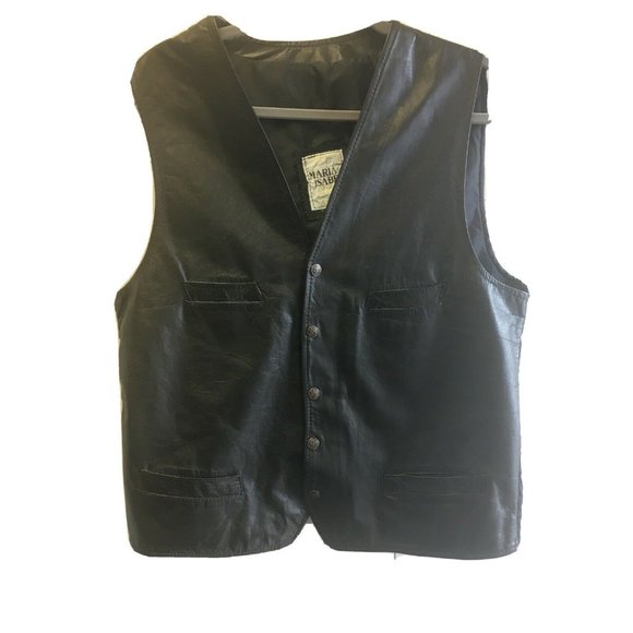 Maria Isabel Genuine Leather Motorcycle Vest XL - Picture 1 of 9